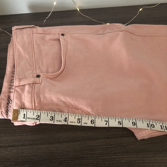 Marks & Spencer Light Dusted Pink Mid Rise Straight Leg Ankle Grazer Pants - Picture 13 of 14